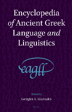 Encyclopedia of ancient Greek language and linguistics (Brill)